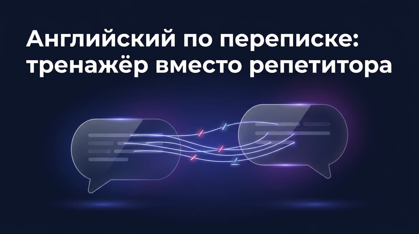 Английский по переписке: тренажёр вместо репетитора