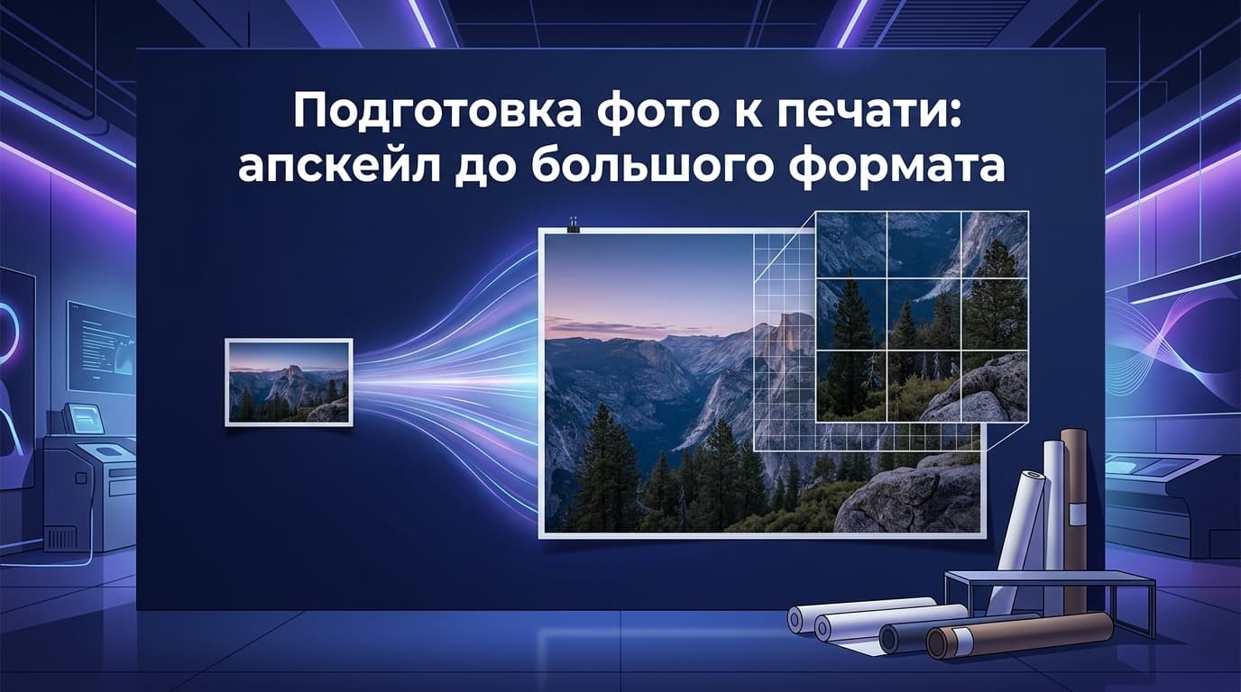 Подготовка фото к печати: апскейл до большого формата