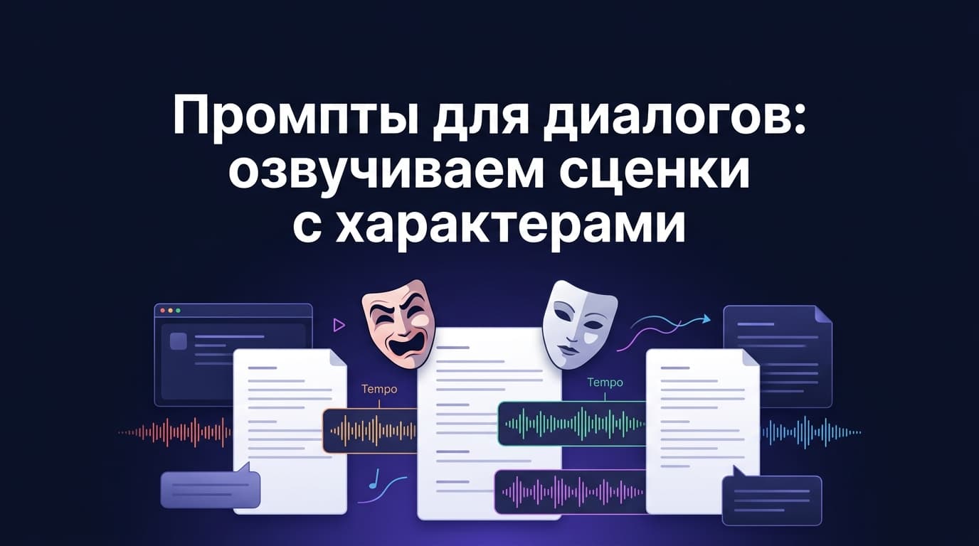 Промпты для диалогов: озвучиваем сценки с характерами
