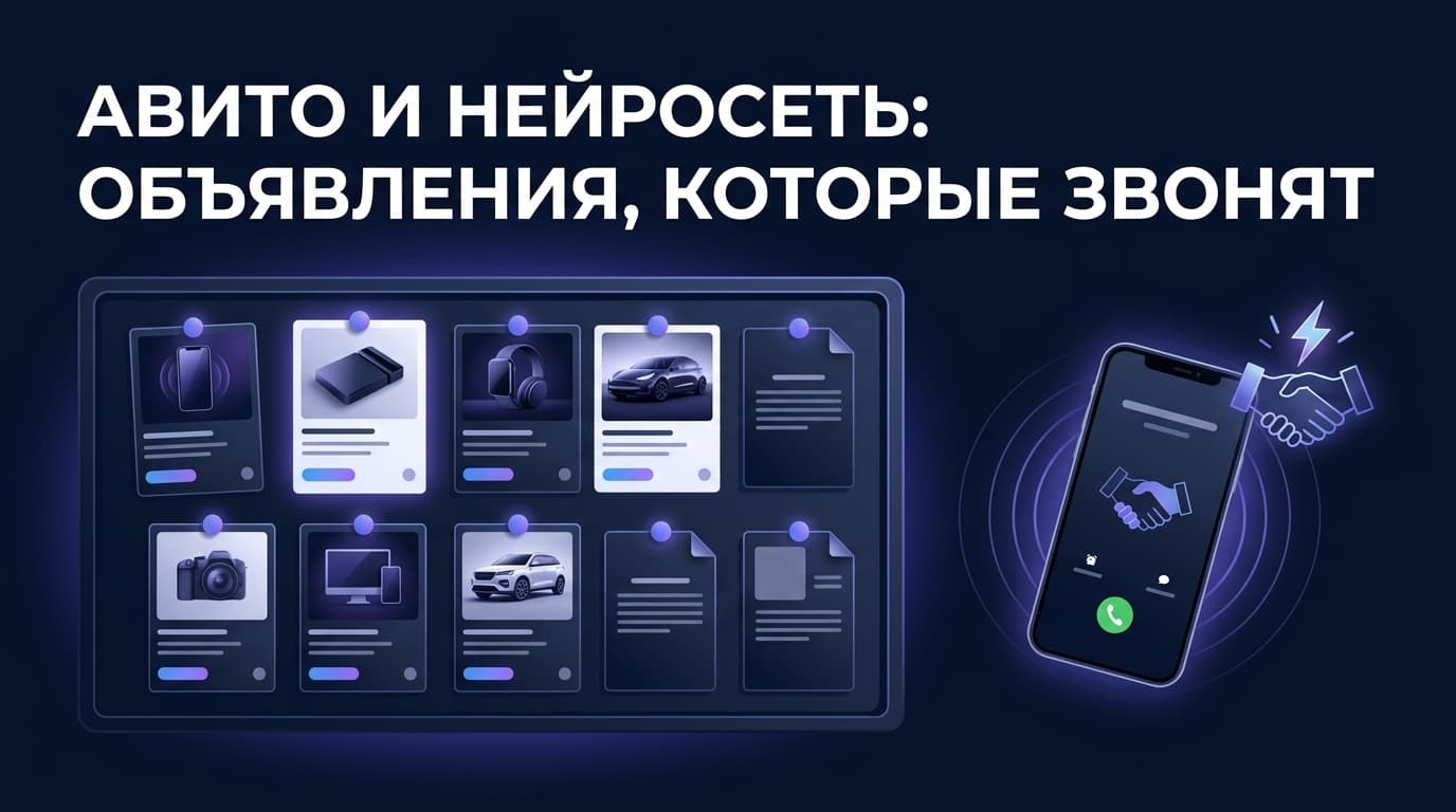 Авито и нейросеть: объявления, которые звонят