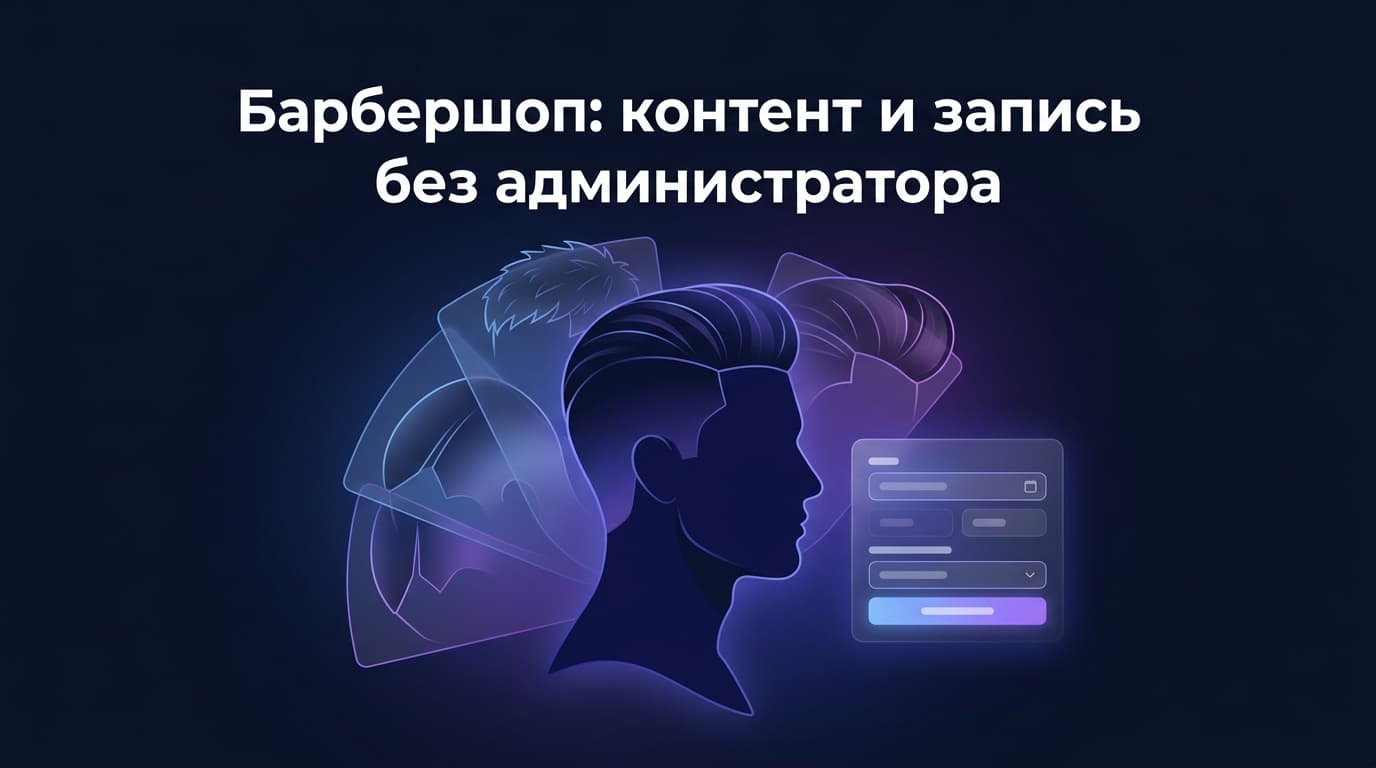 Барбершоп: контент и запись без администратора