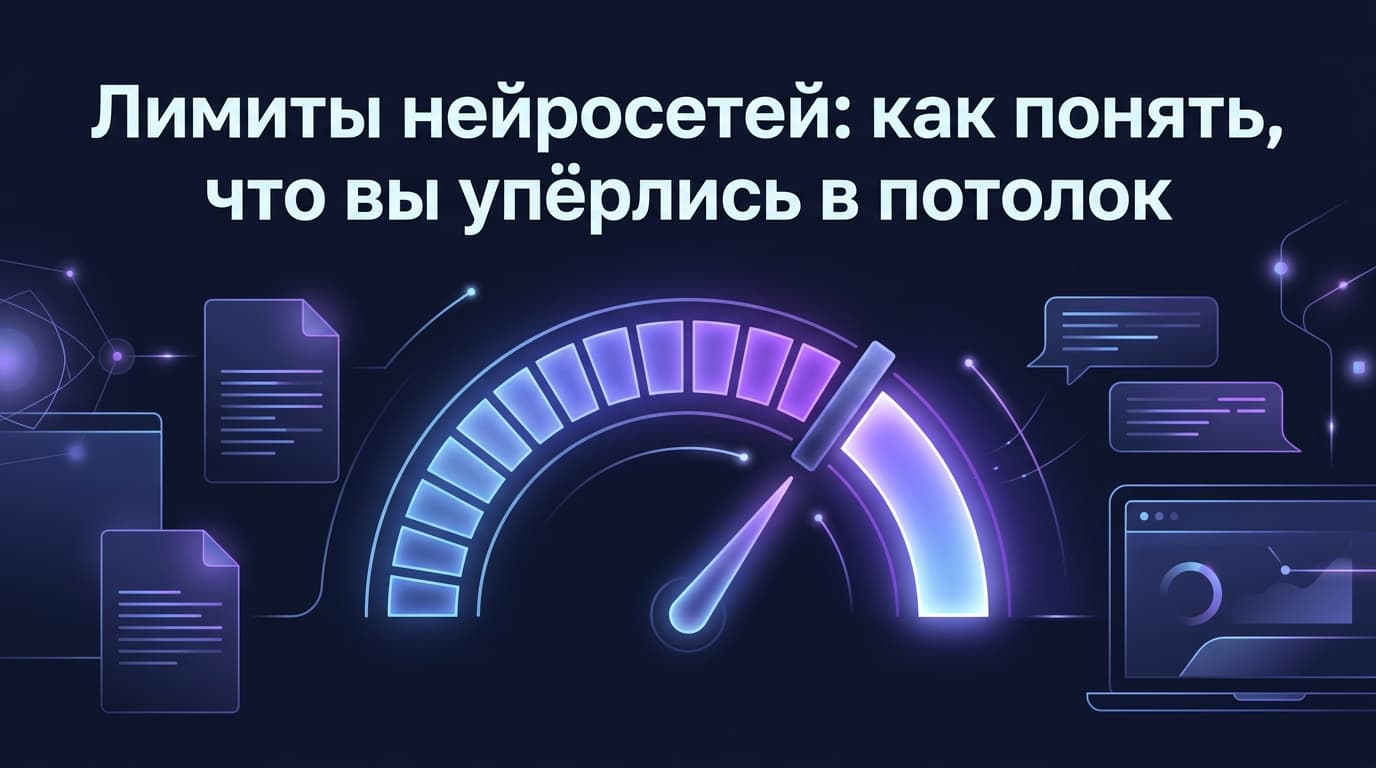 Лимиты нейросетей: как понять, что вы упёрлись в потолок