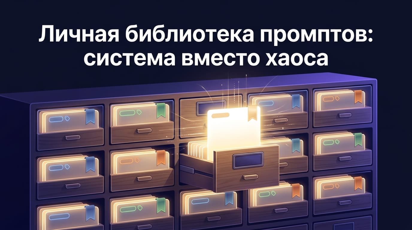 Личная библиотека промптов: система вместо хаоса