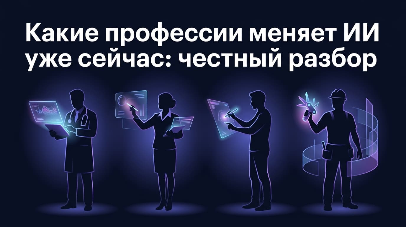 Какие профессии меняет ИИ уже сейчас: честный разбор