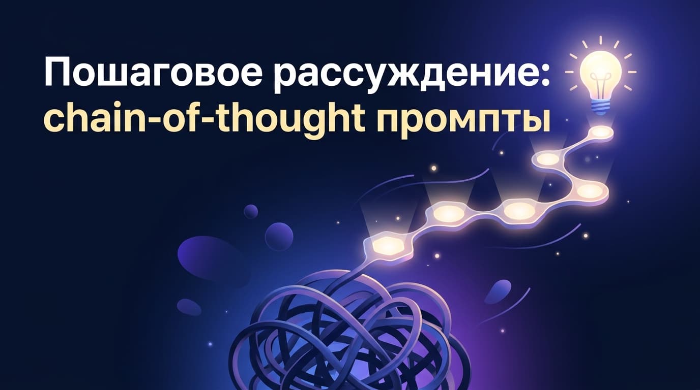 Пошаговое рассуждение: chain-of-thought промпты