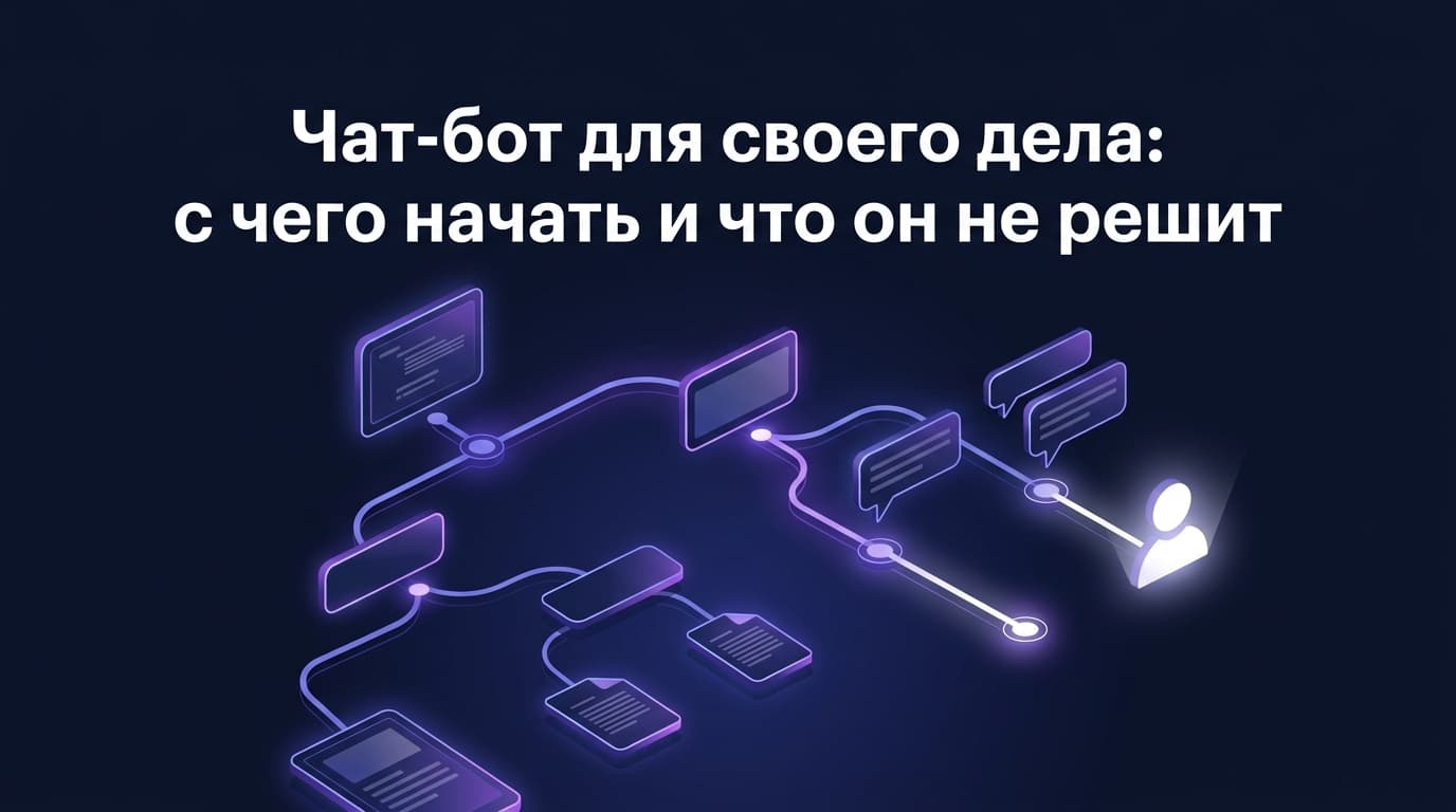 Чат-бот для своего дела: с чего начать и что он не решит