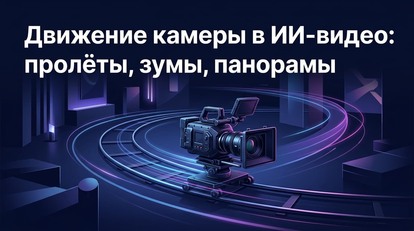 Движение камеры в ИИ-видео: пролёты, зумы, панорамы