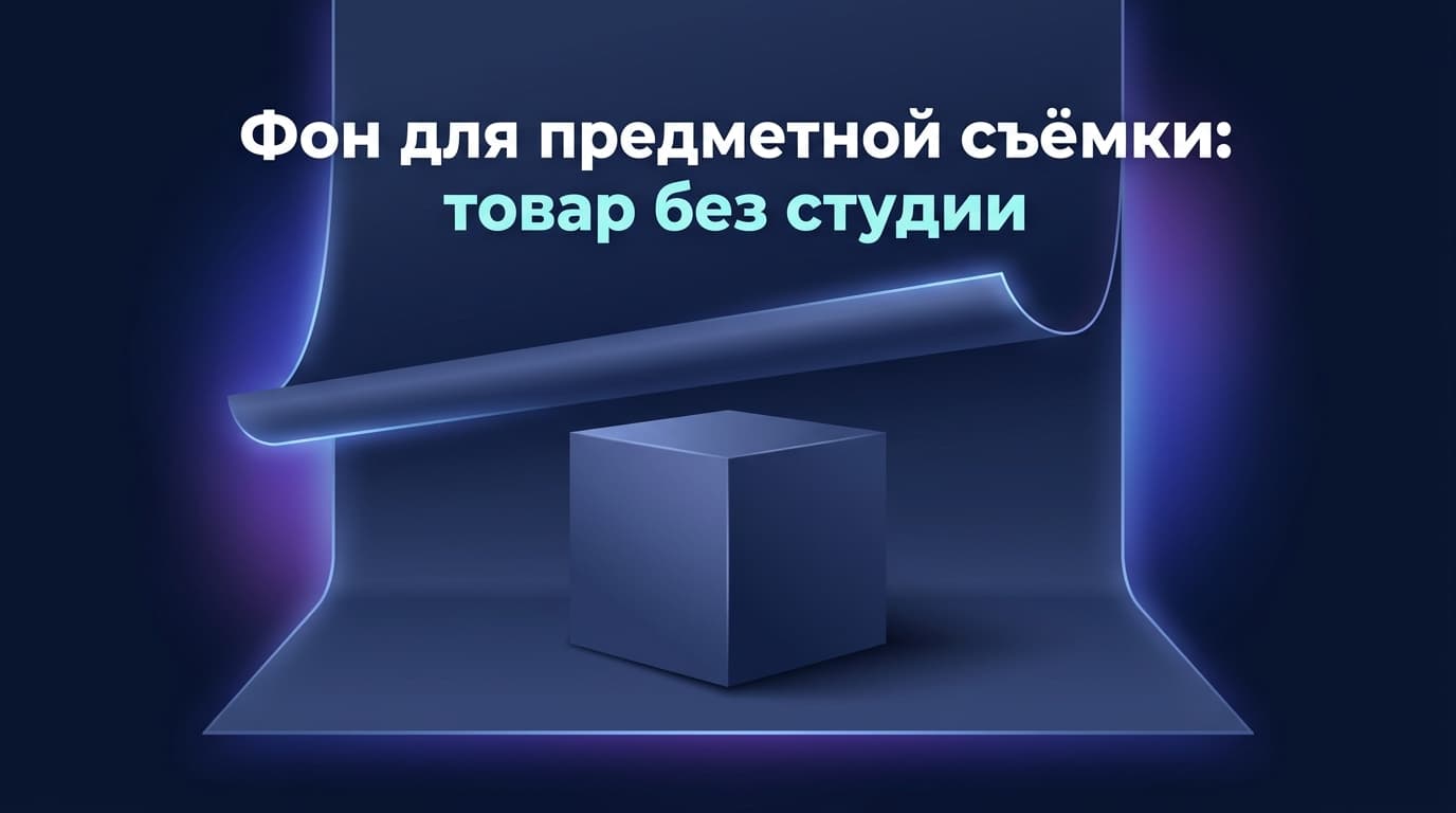 Фон для предметной съёмки: товар без студии