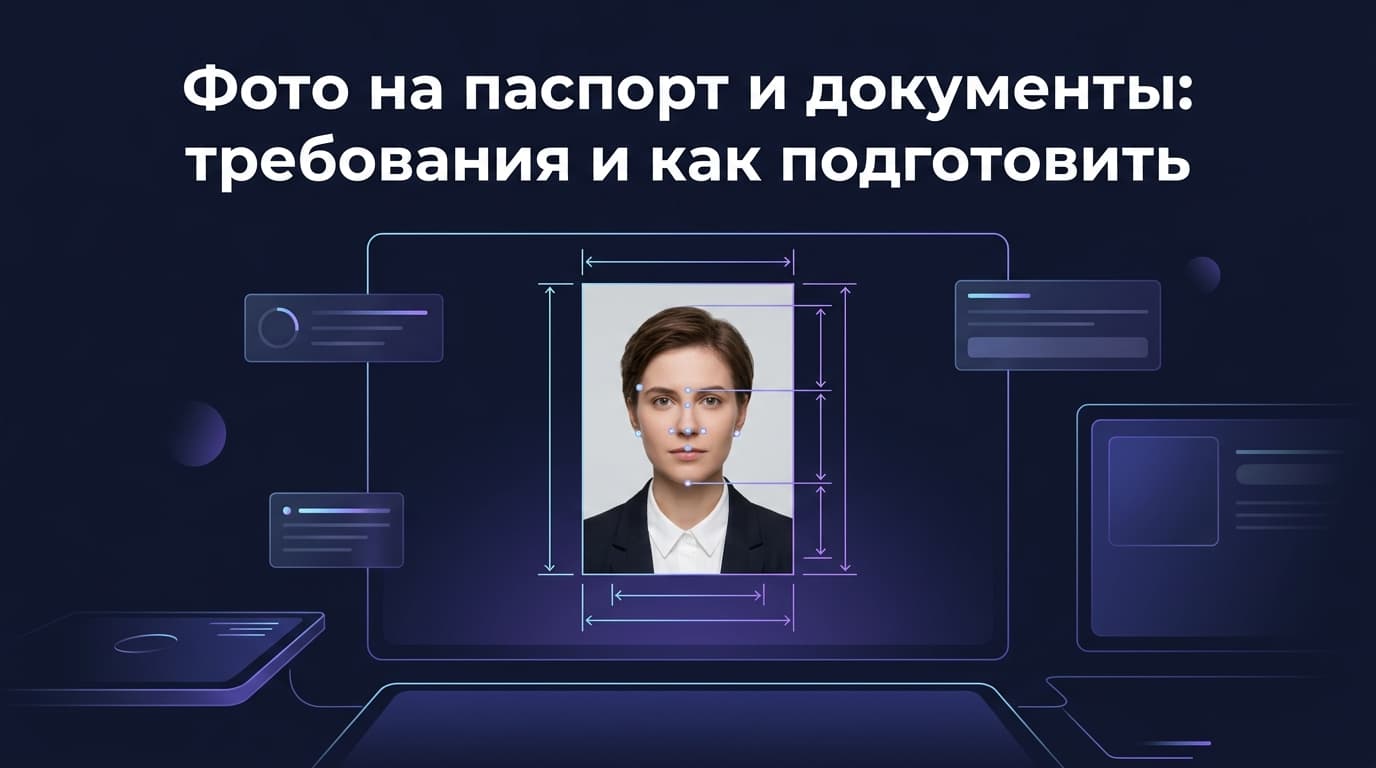 Фото на паспорт и документы: требования и как подготовить