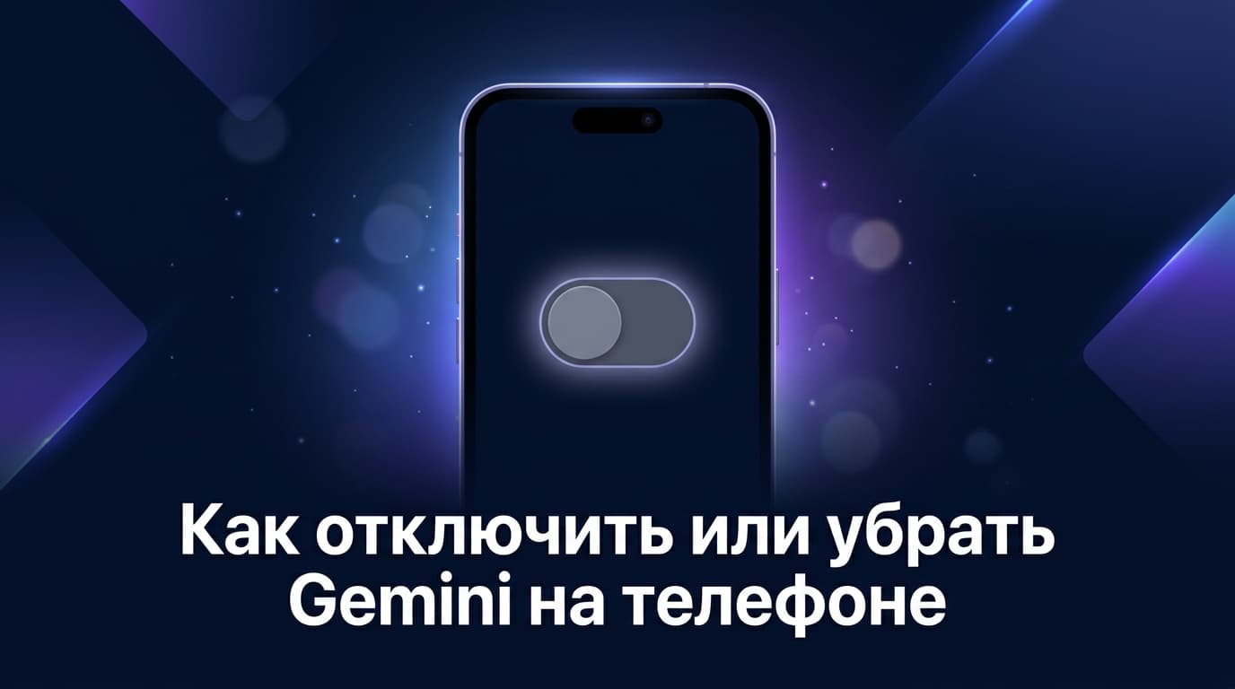 Как отключить или убрать Gemini на телефоне