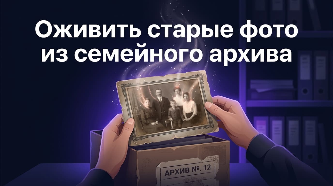 Оживить старые фото из семейного архива