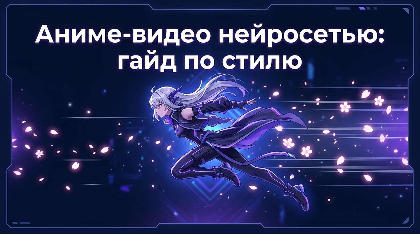 Аниме-видео нейросетью: гайд по стилю