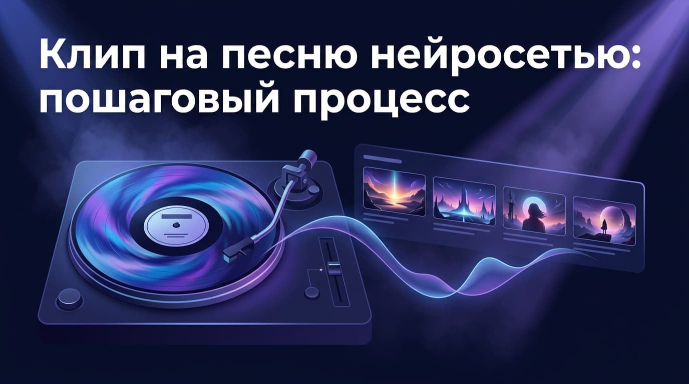 Клип на песню нейросетью: пошаговый процесс