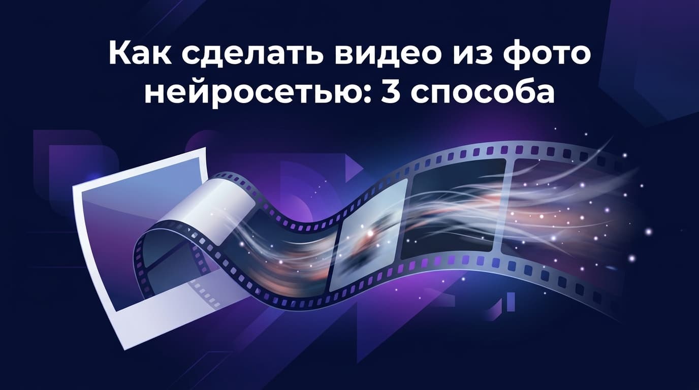 Как сделать видео из фото нейросетью: 3 способа