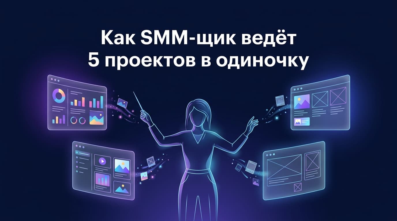 Как SMM-щик ведёт 5 проектов в одиночку
