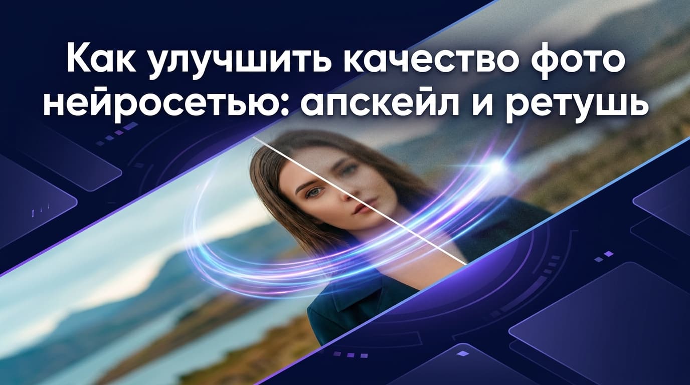 Как улучшить качество фото нейросетью: апскейл и ретушь