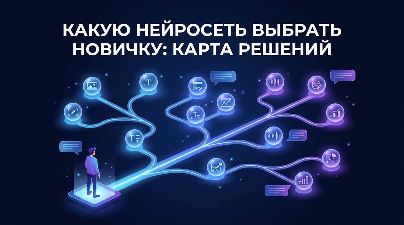 Какую нейросеть выбрать новичку: карта решений