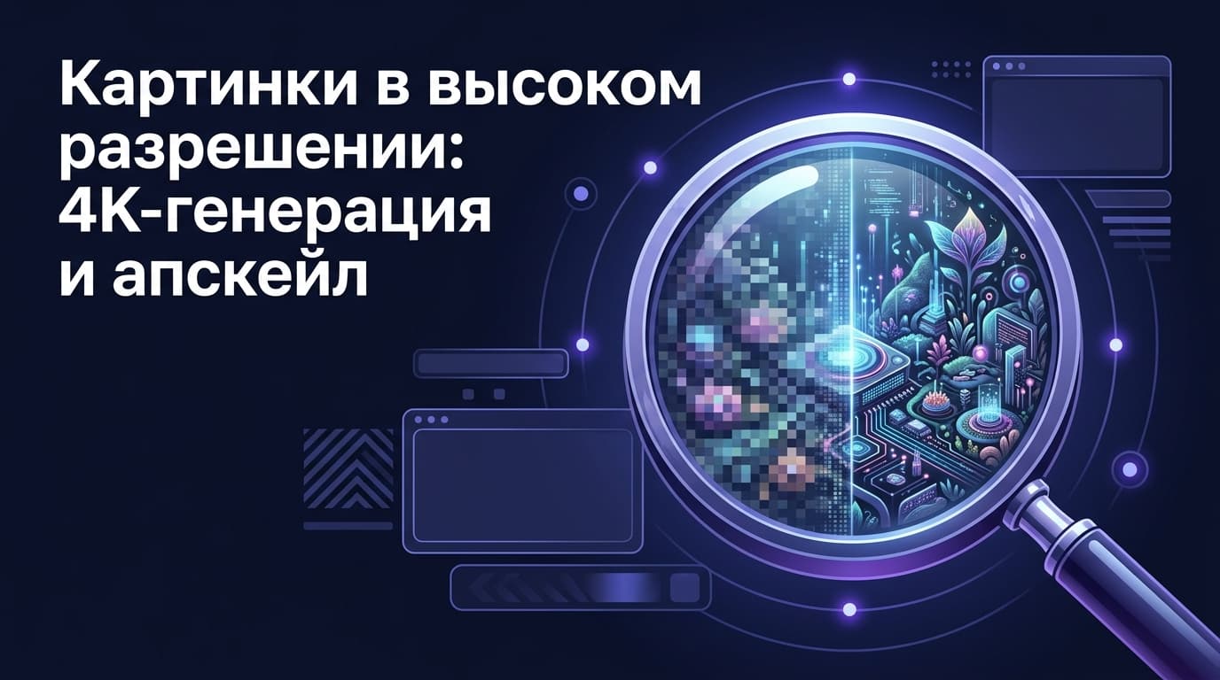Картинки в высоком разрешении: 4K-генерация и апскейл