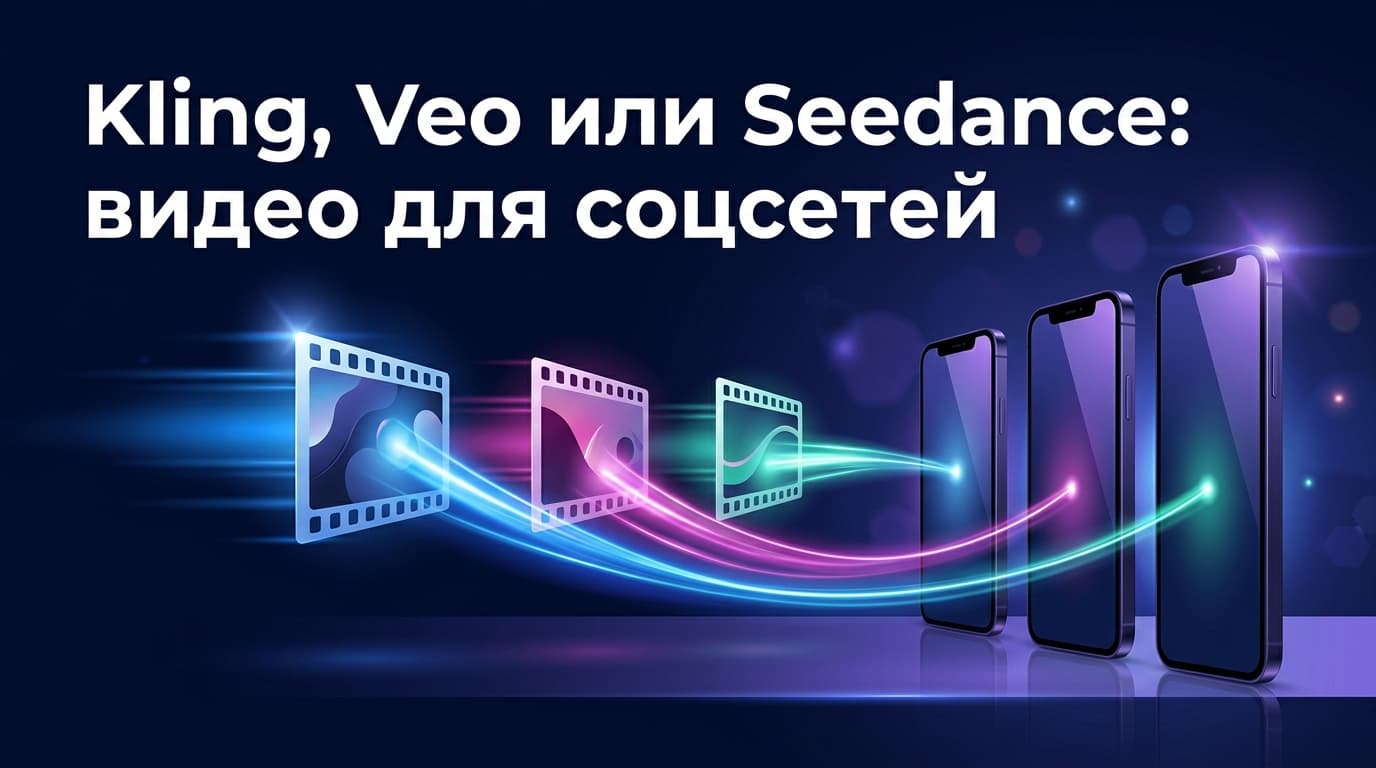 Kling, Veo или Seedance: видео для соцсетей