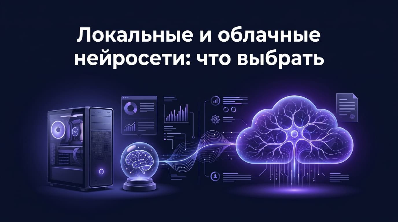 Локальные и облачные нейросети: что выбрать