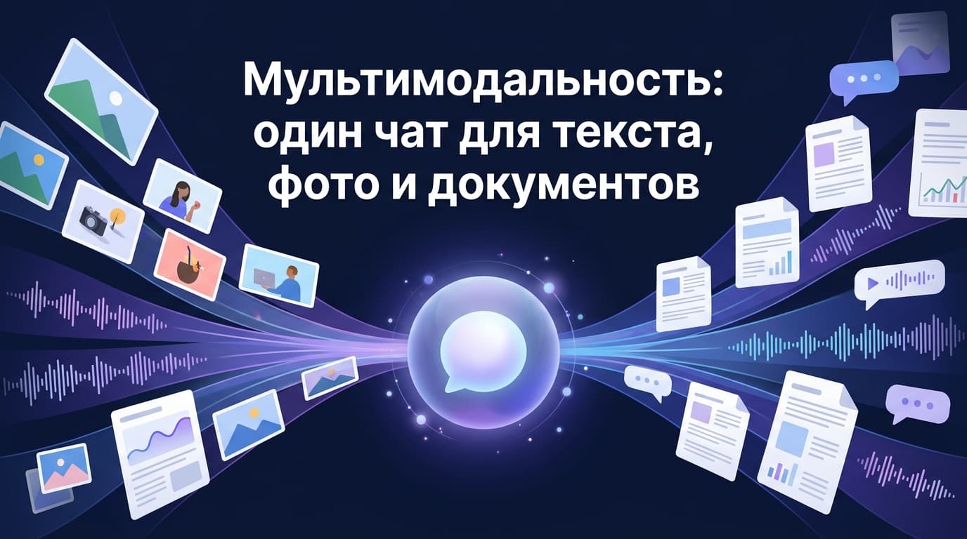 Мультимодальность: один чат для текста, фото и документов