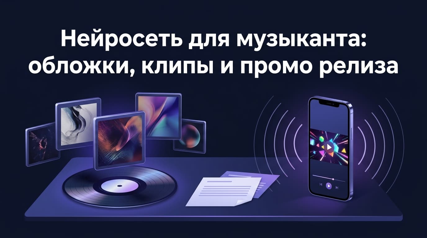 Нейросеть для музыканта: обложки, клипы и промо релиза