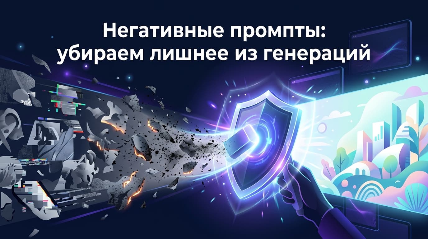 Негативные промпты: убираем лишнее из генераций