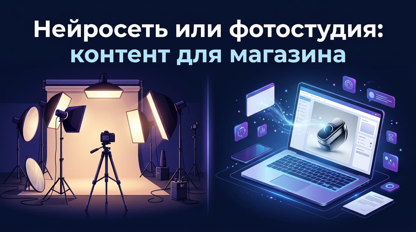 Нейросеть или фотостудия: контент для магазина