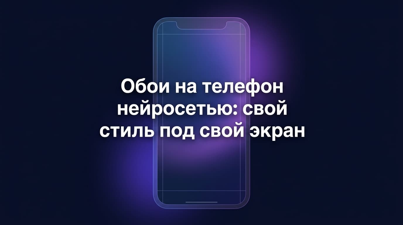 Обои на телефон нейросетью: свой стиль под свой экран