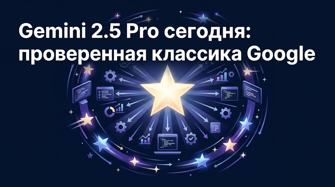 Gemini 2.5 Pro сегодня: проверенная классика Google
