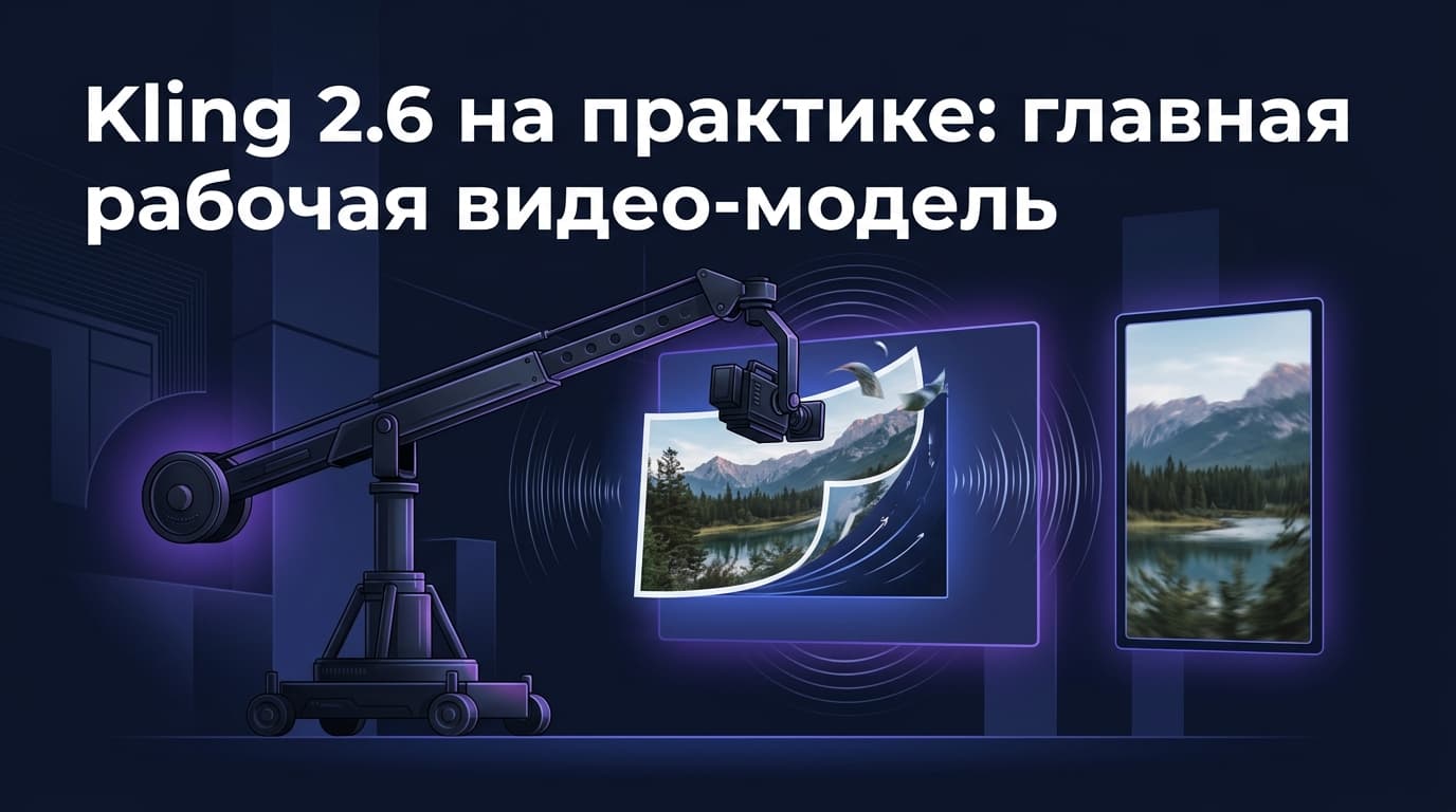 Kling 2.6 на практике: главная рабочая видео-модель