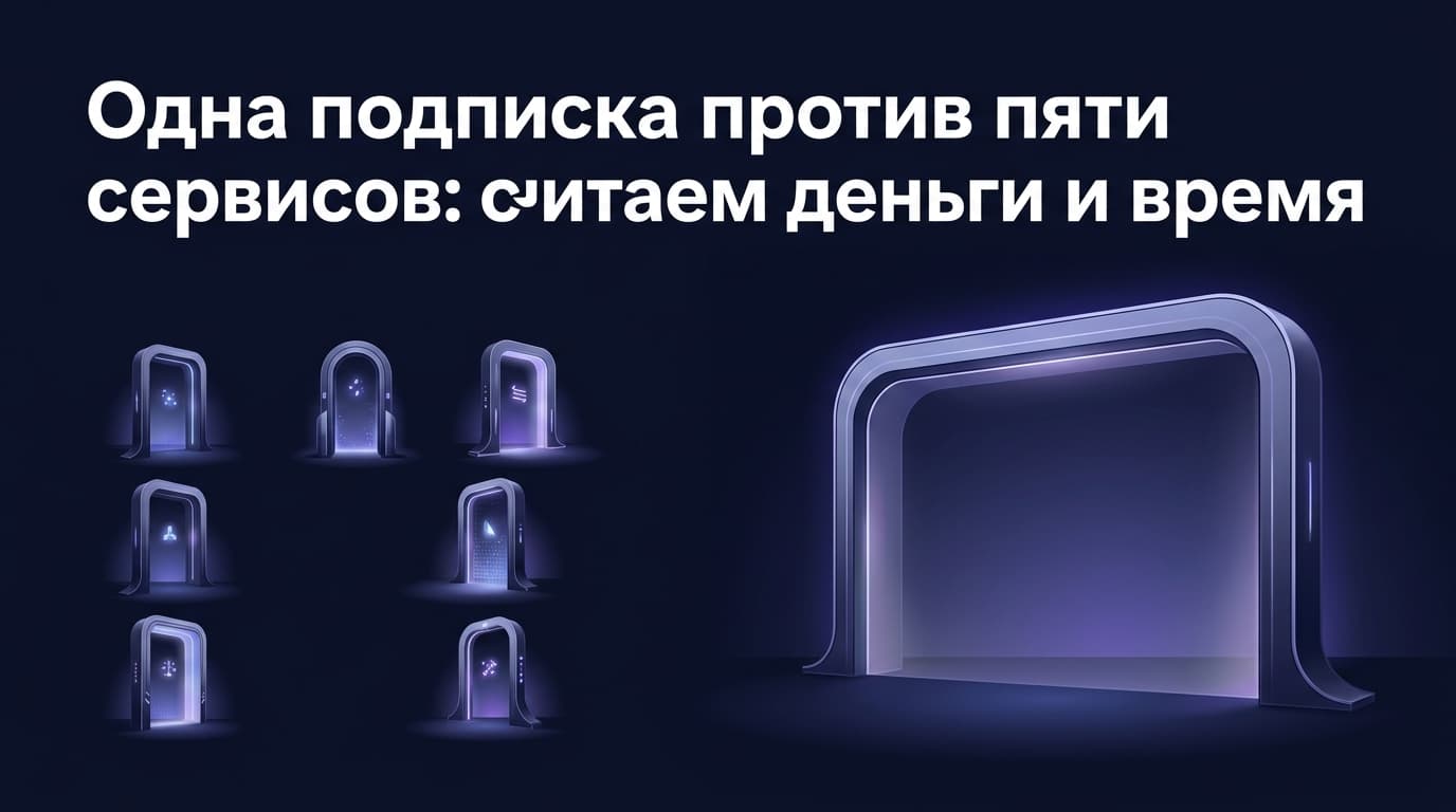 Одна подписка против пяти сервисов: считаем деньги и время