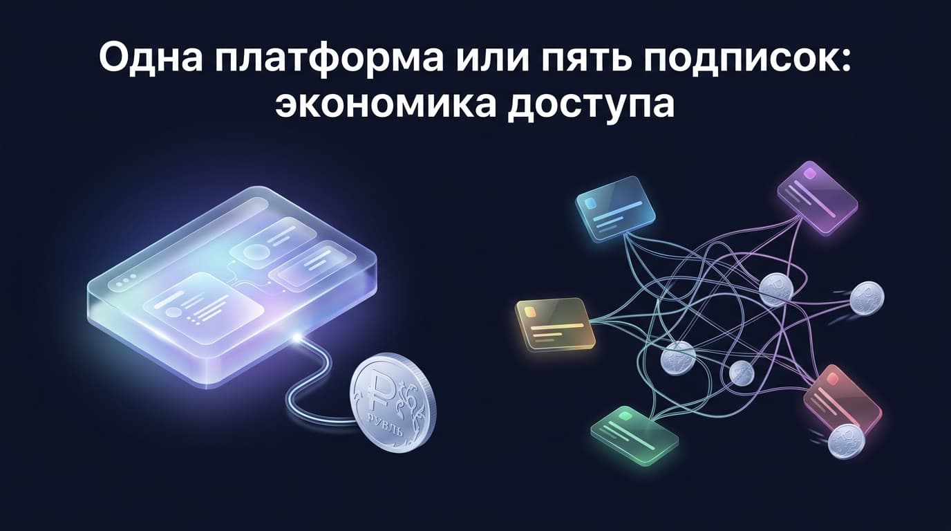 Одна платформа или пять подписок: экономика доступа
