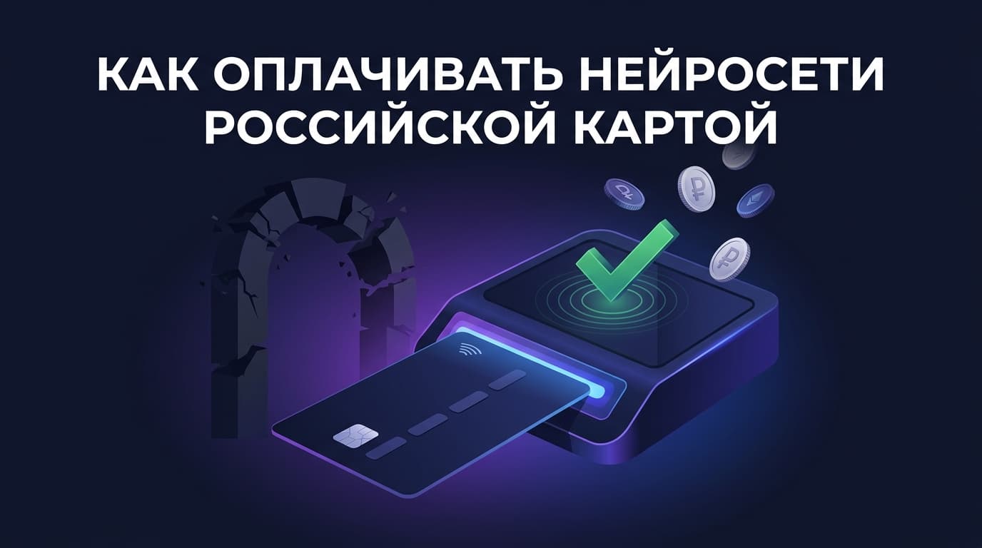 Как оплачивать нейросети российской картой