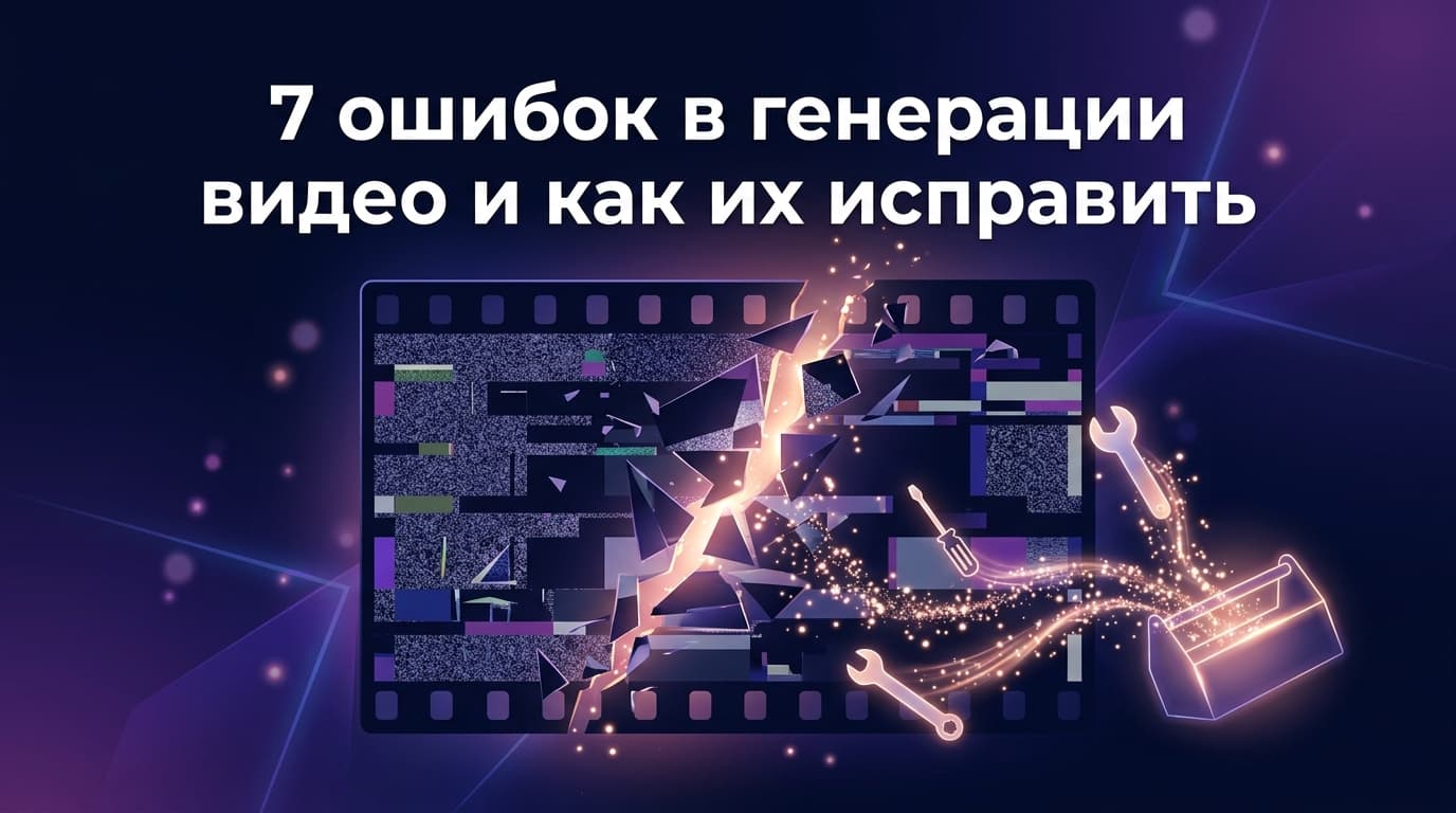 7 ошибок в генерации видео и как их исправить