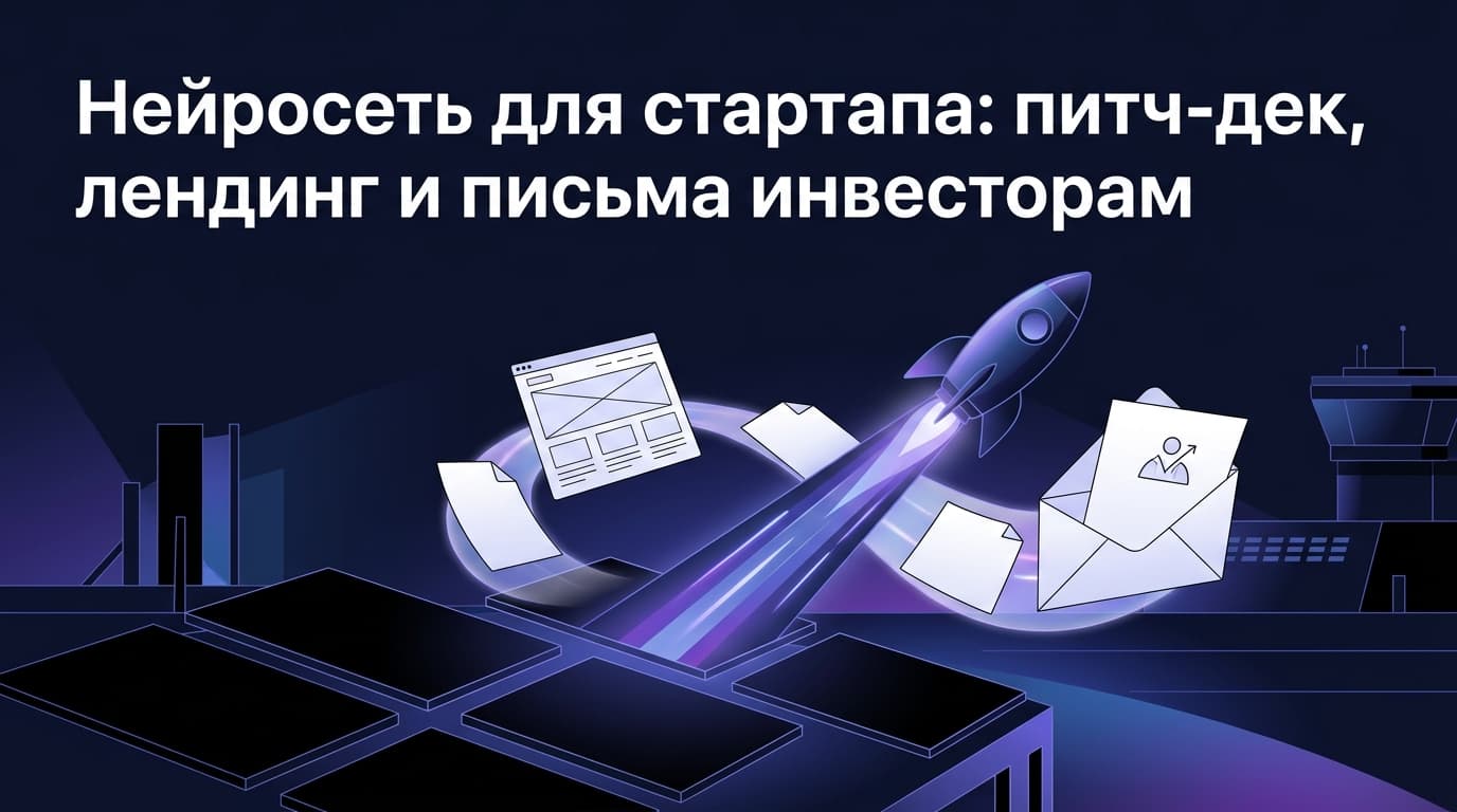 Нейросеть для стартапа: питч-дек, лендинг и письма инвесторам