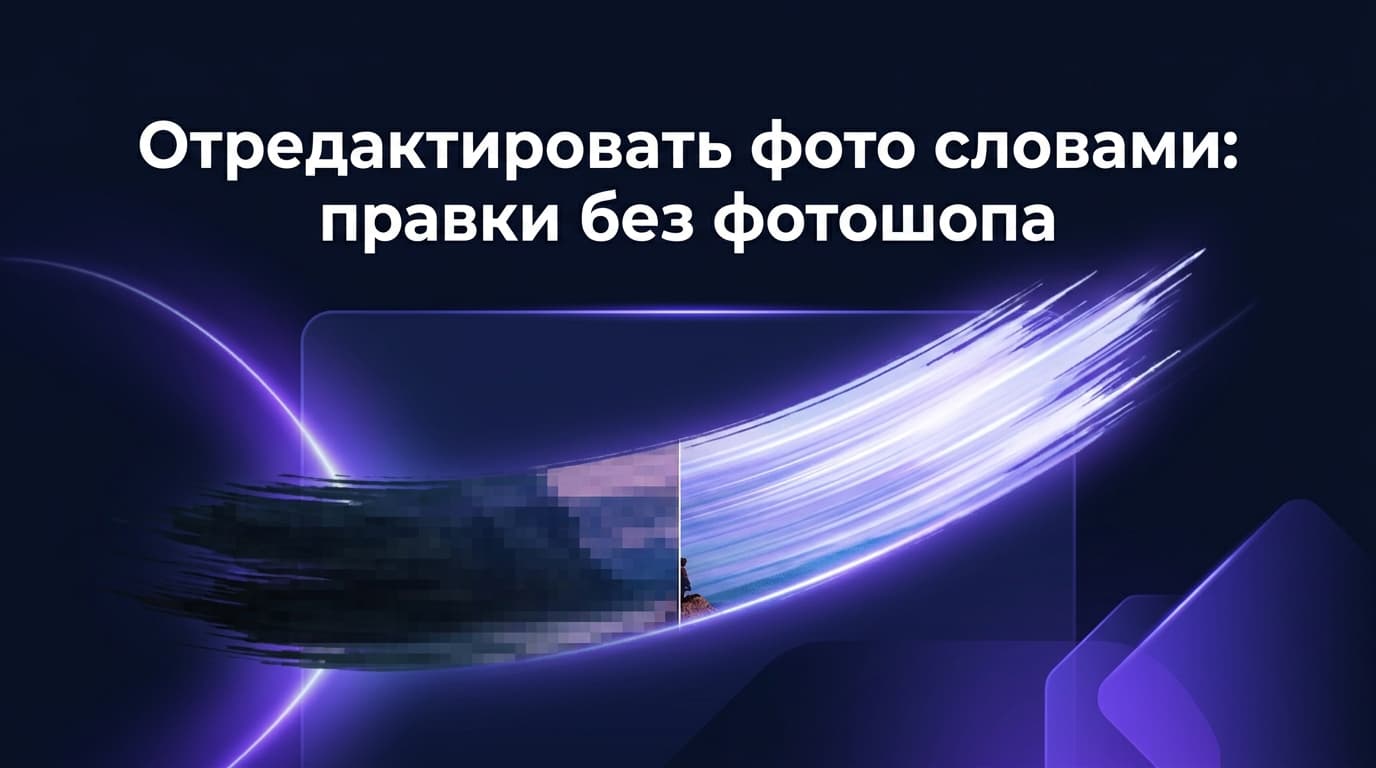 Отредактировать фото словами: правки без фотошопа