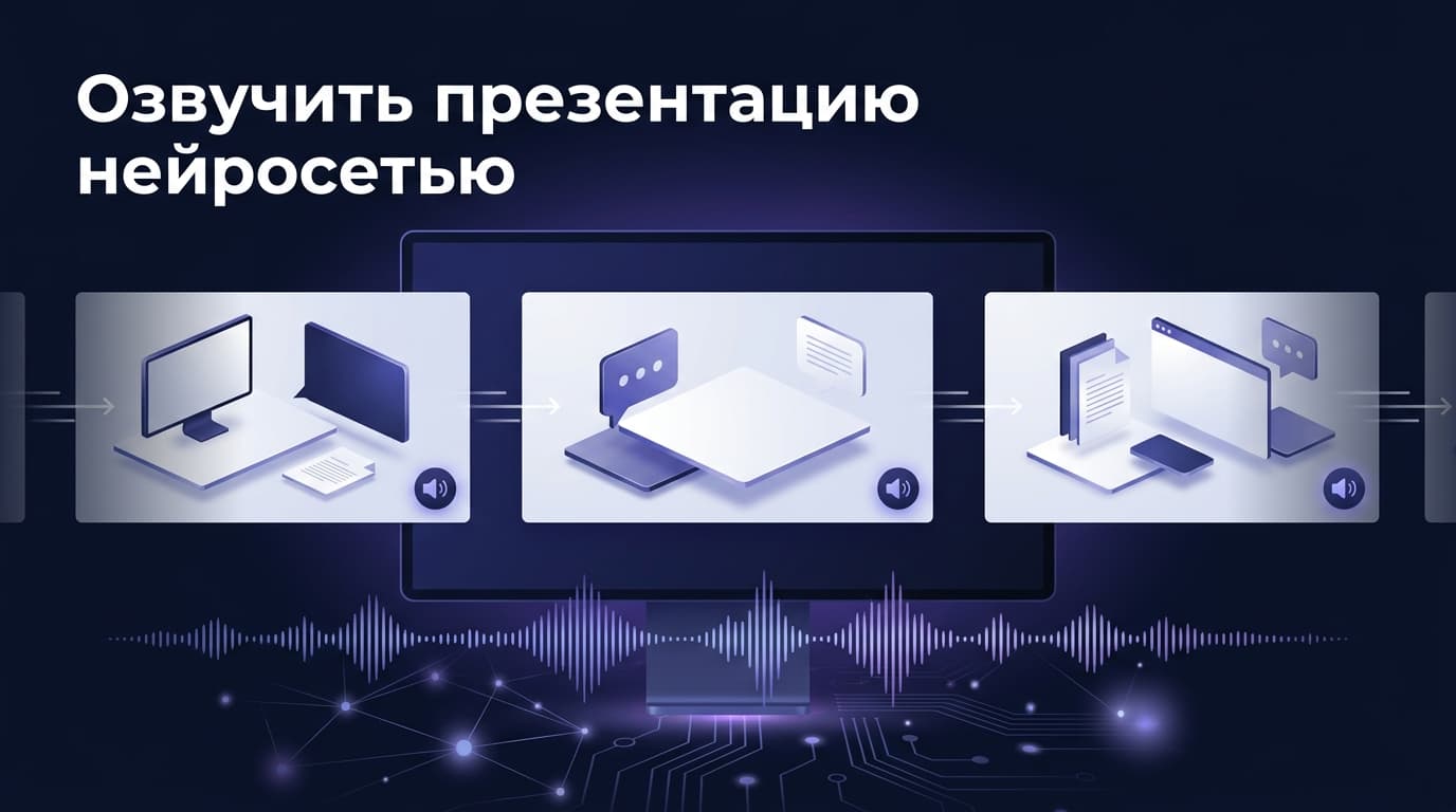 Озвучить презентацию нейросетью