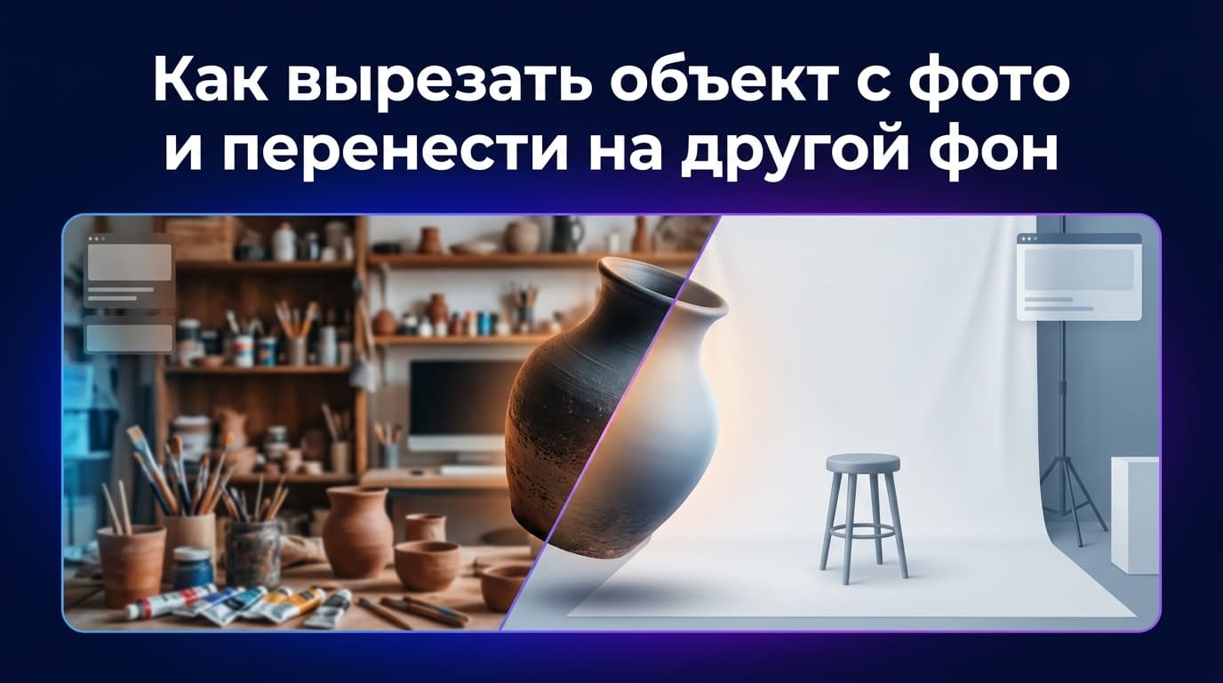 Как вырезать объект с фото и перенести на другой фон