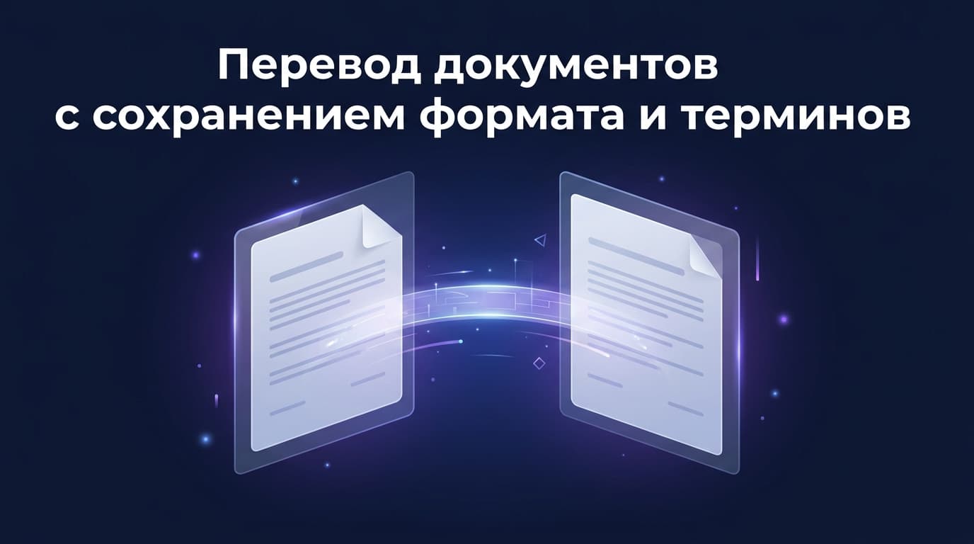 Перевод документов с сохранением формата и терминов