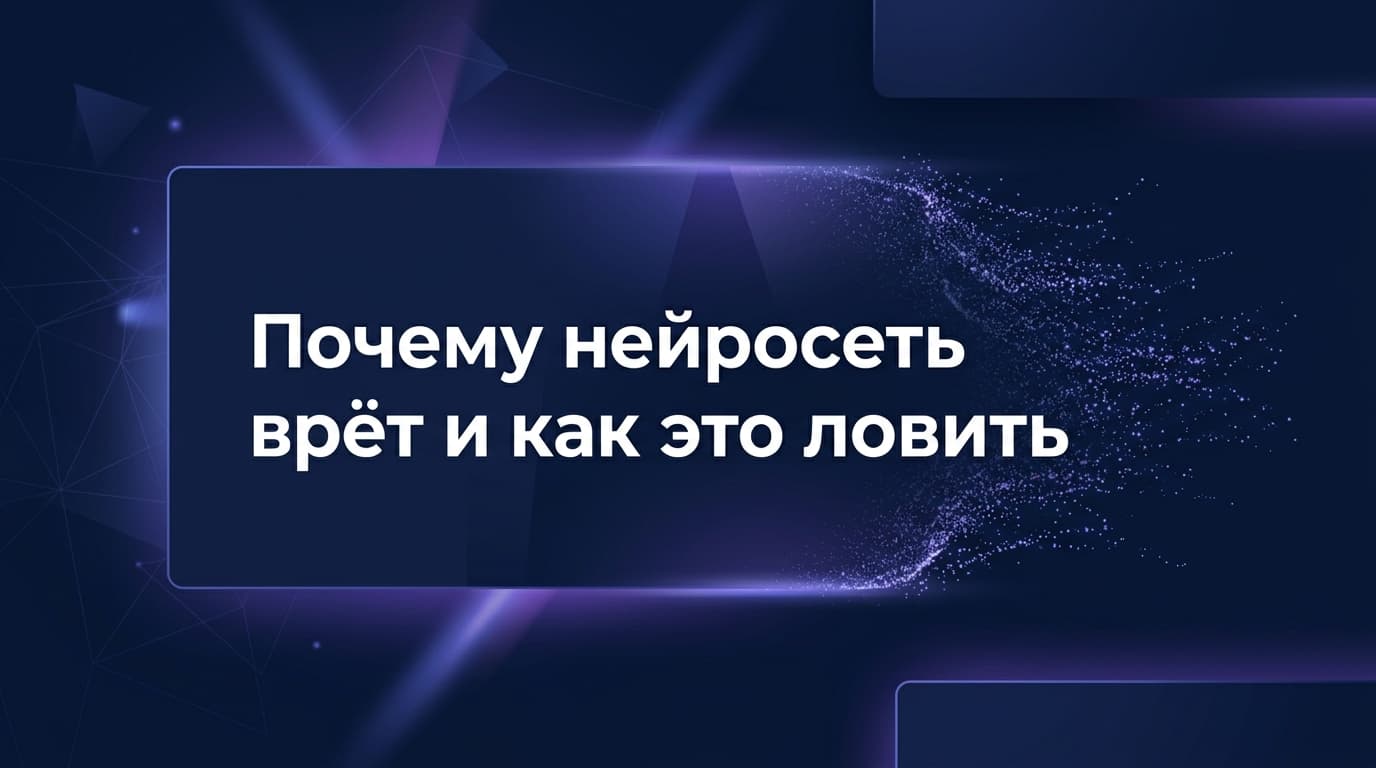 Почему нейросеть врёт и как это ловить