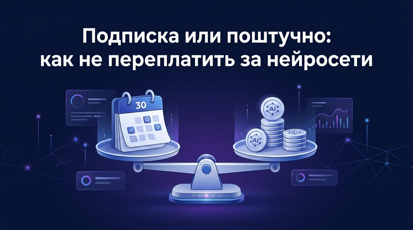 Подписка или поштучно: как не переплатить за нейросети
