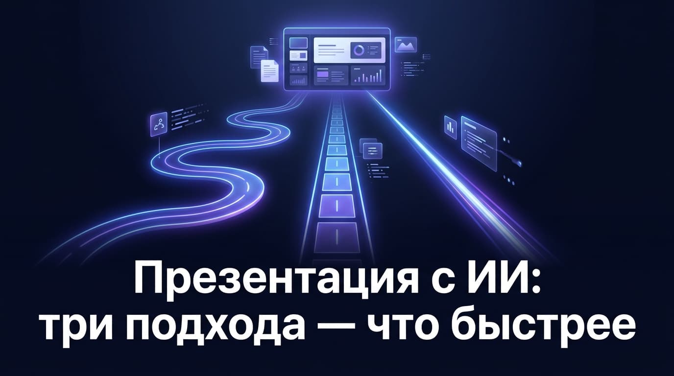 Презентация с ИИ: три подхода — что быстрее