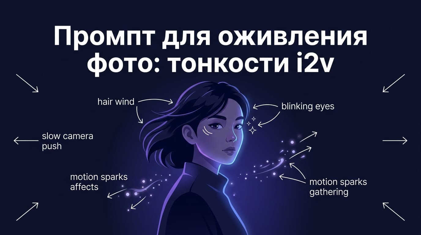 Промпт для оживления фото: тонкости i2v