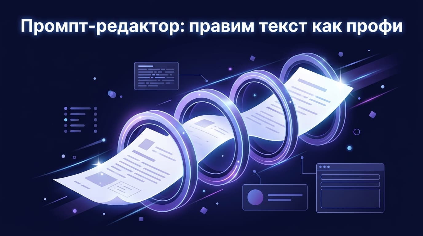 Промпт-редактор: правим текст как профи