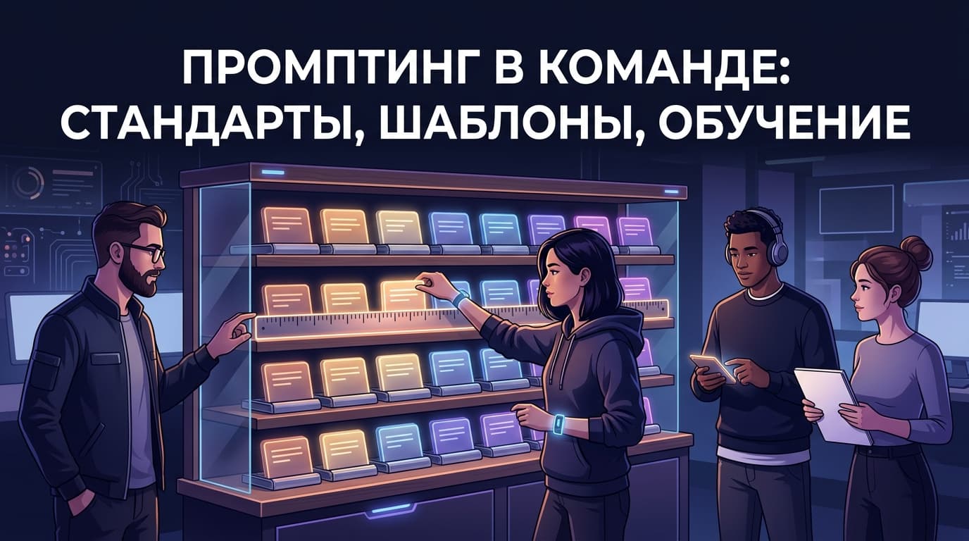 Промптинг в команде: стандарты, шаблоны, обучение