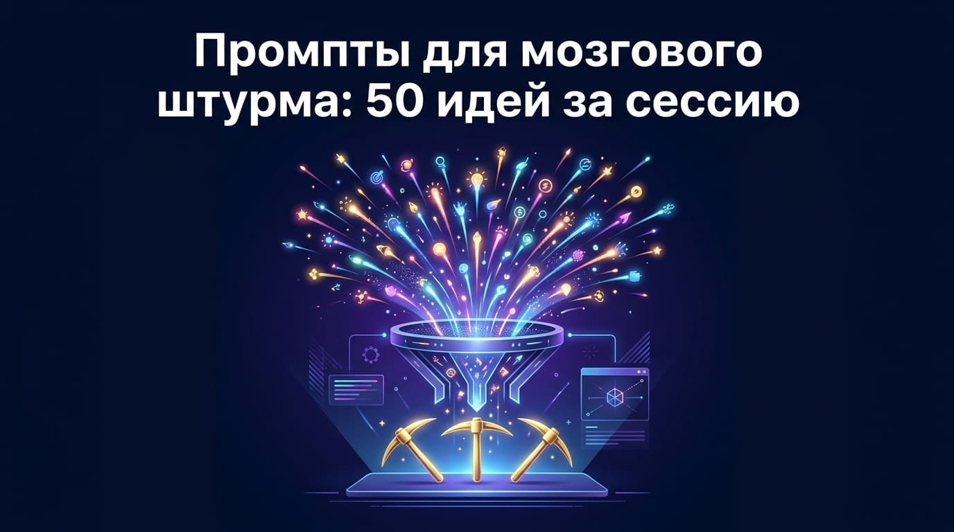 Промпты для мозгового штурма: 50 идей за сессию
