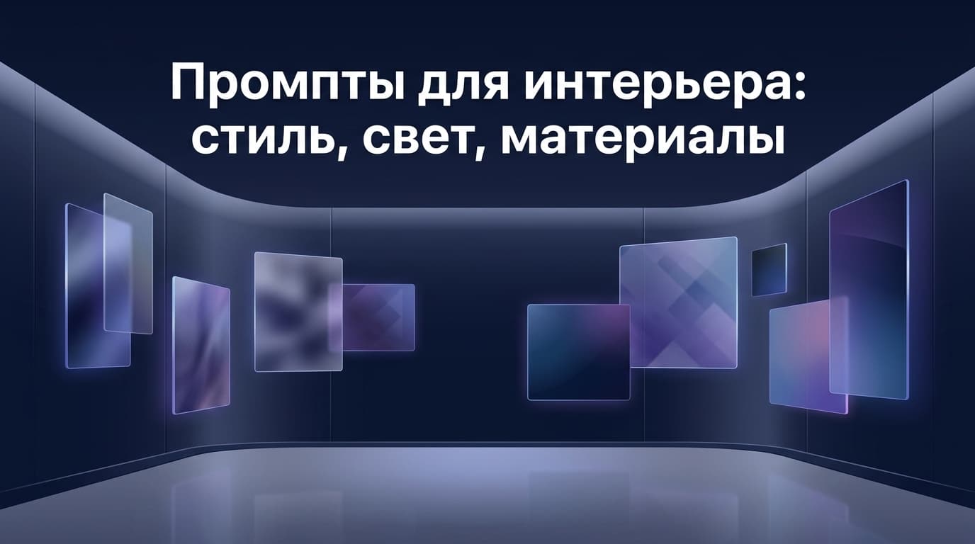Промпты для интерьера: стиль, свет, материалы