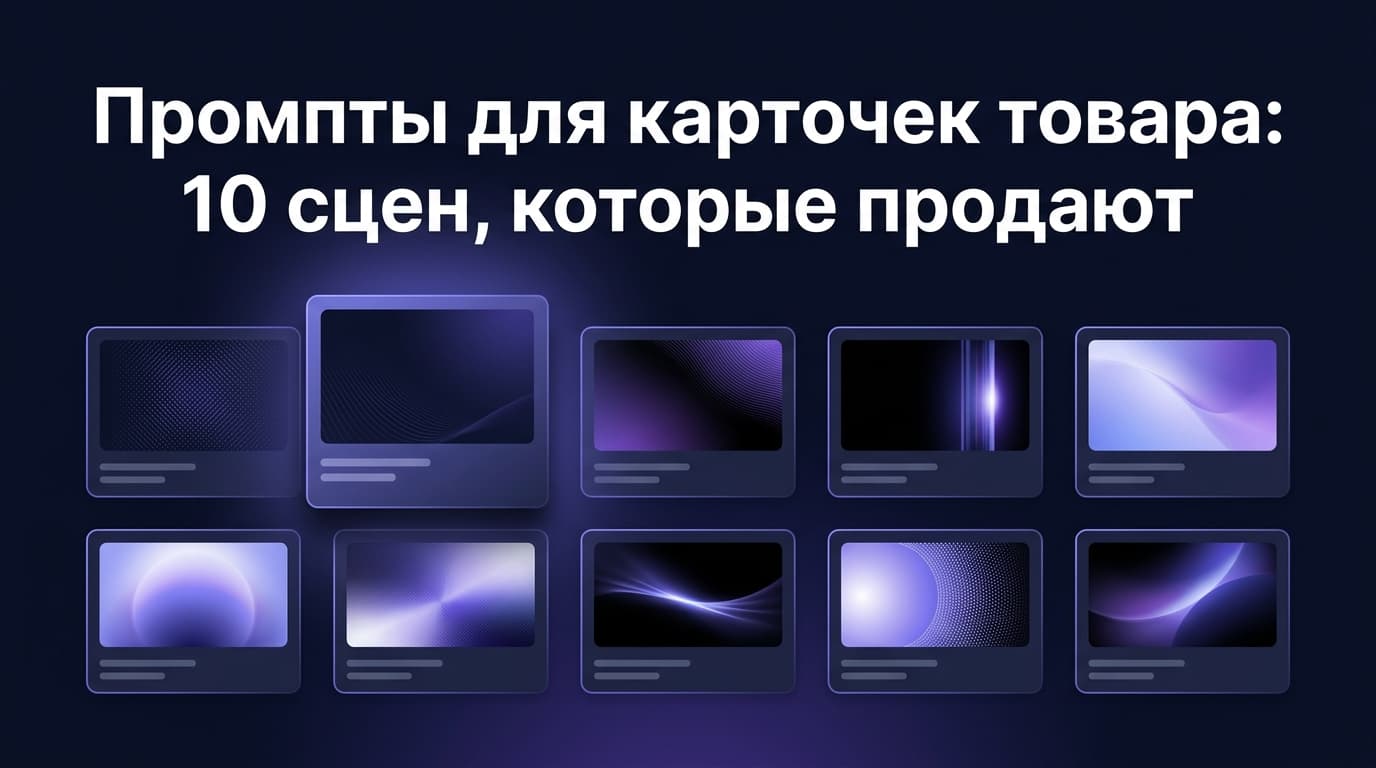 Промпты для карточек товара: 10 сцен, которые продают