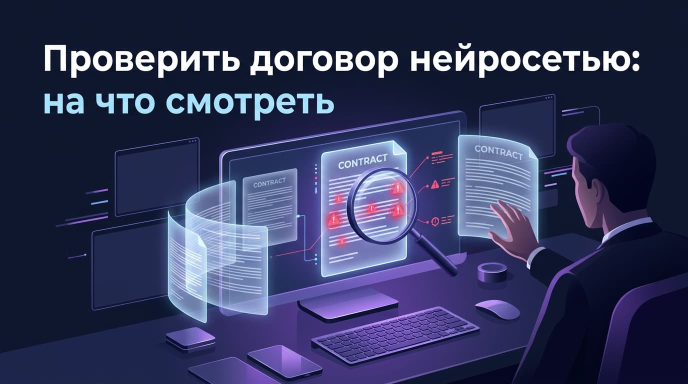 Проверить договор нейросетью: на что смотреть